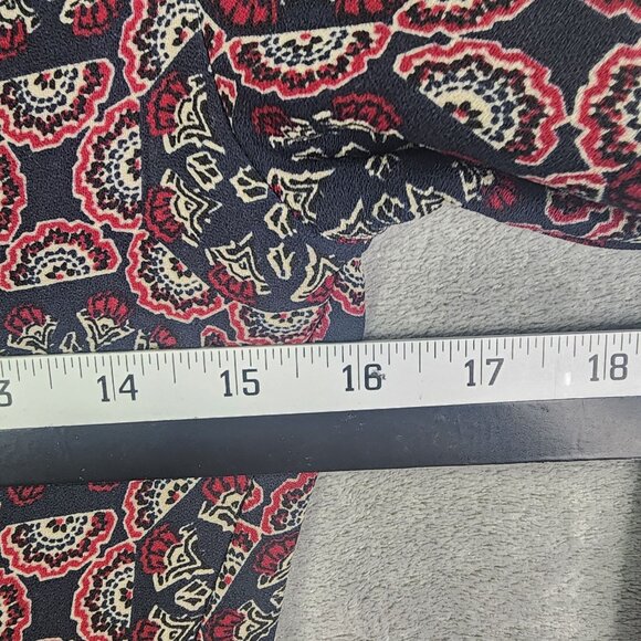 Womens Abercrombie & Fitch Retro Print Dress 3/4 Sleeve Round Neck Size XS - Picture 12 of 14